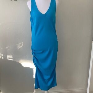 a new day Vibrant Blue Midi Dress